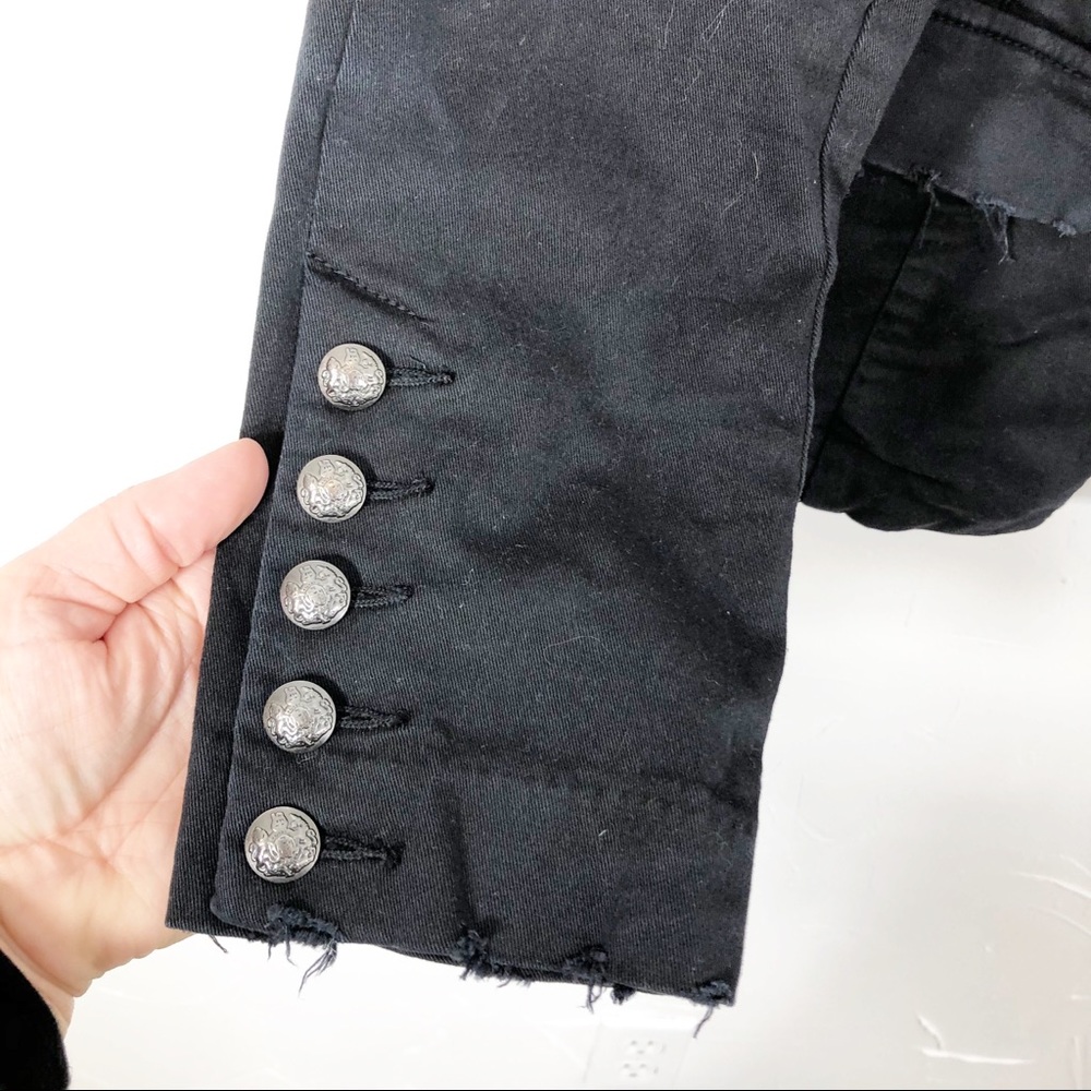 🌟SOLD Free People black military jacket medium - Picture 3 of 8